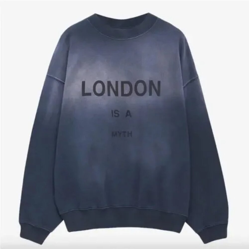 Anine Bing Jaci Sweatshirt London is a Myth S